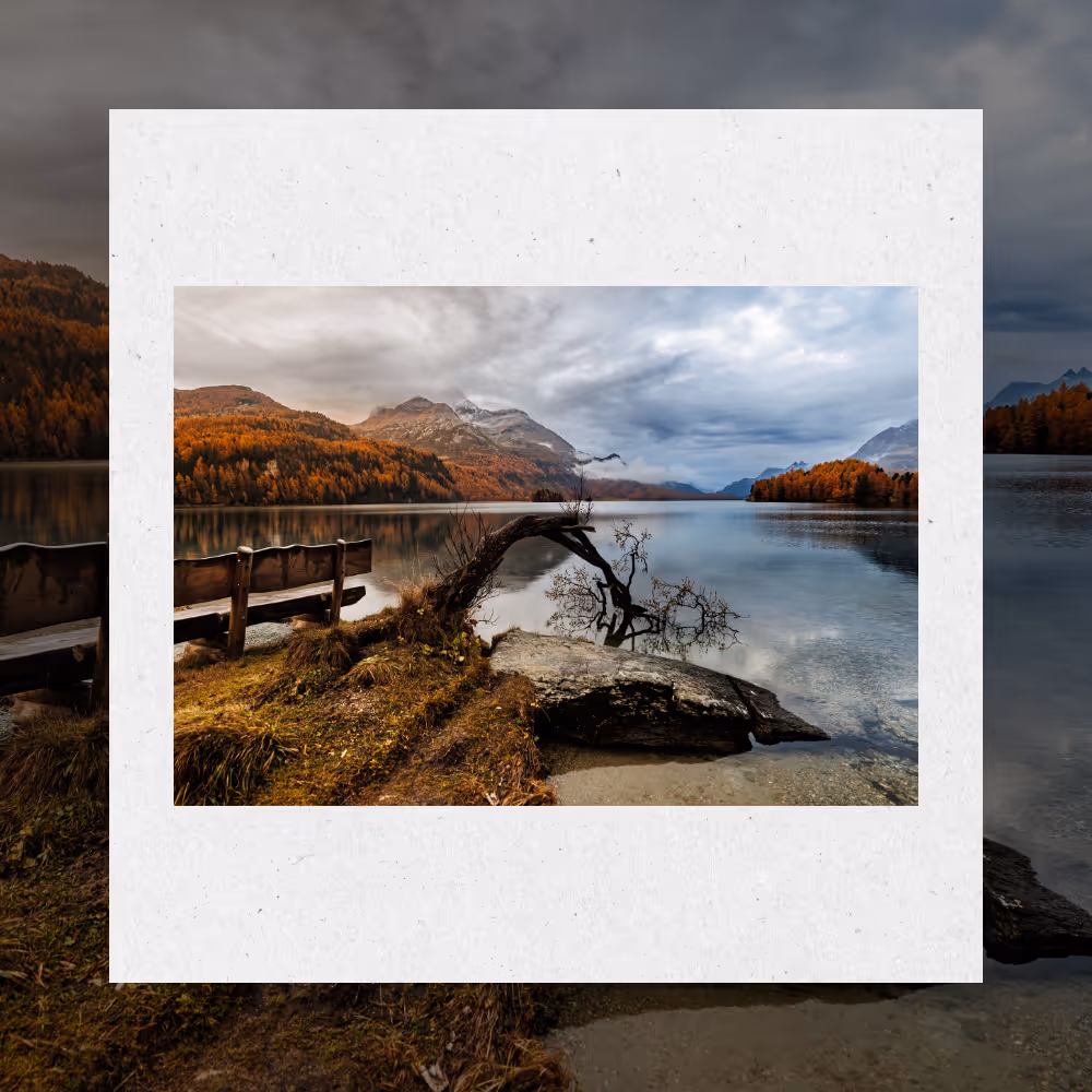 Kartenset „Herbst am Silsersee“