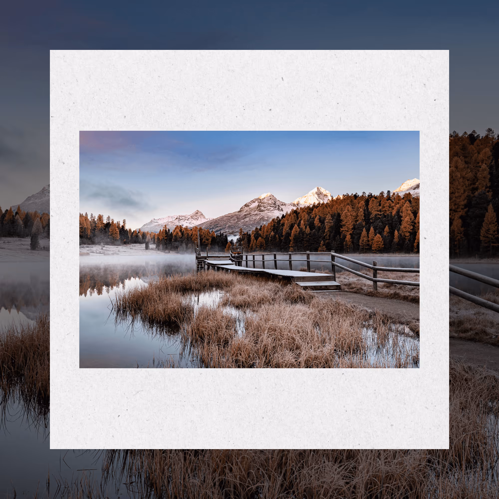 Kartenset „Stazersee Herbstmorgen“